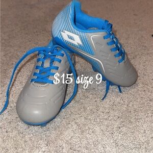 OTTO Kids' Gray and Blue Soccer Cleats